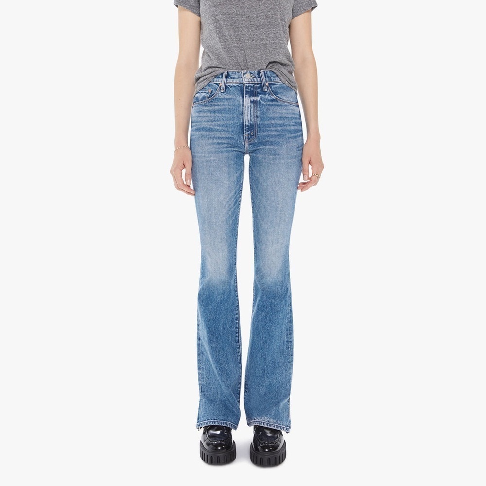 Mother High Waist Weekender Slice Heel in Belle De Jour (J3)